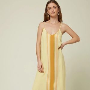O’Neill AVANA STRIPE MIDI DRESS size XS